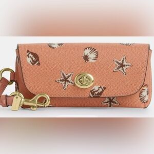 Coach Sunglass Case With Shell Print